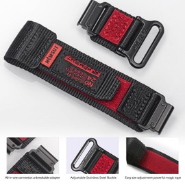 20 mm Nylon Strap Compatible with Garmin for Fenix 8 AMOLED43 mm/Fenix 5S/Fenix 6S/Fenix 7S/Descent MK2S/D2 Delta S, Adjustable Replacement Watch Straps for Garmin Epix Pro 42 mm for Men