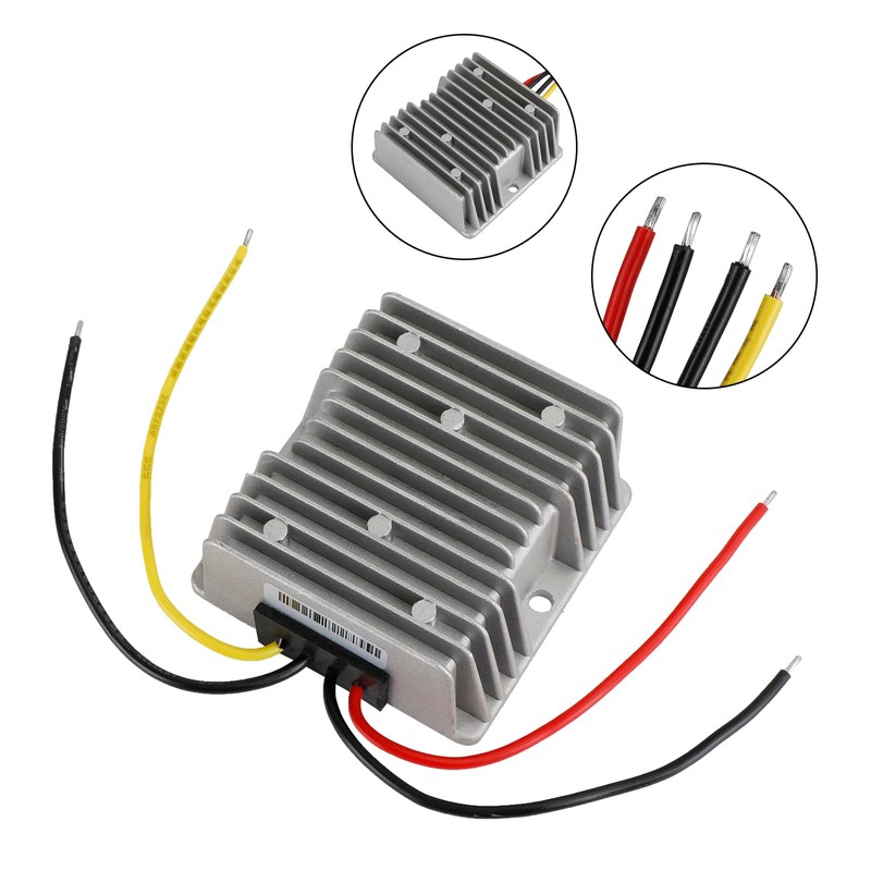 Areyourshop Waterproof DC/DC Converter Regulator 12V Step Up to 15V