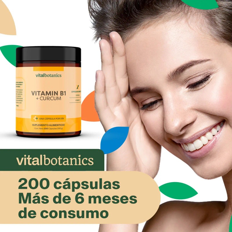 ⚡🌿 Vitamina B1 + Cúrcuma | Energía, Nervios y Metabolismo
