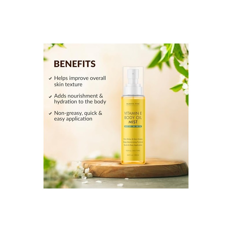 MAJESTIC PURE- Aceite corporal en bruma con vitamina E -