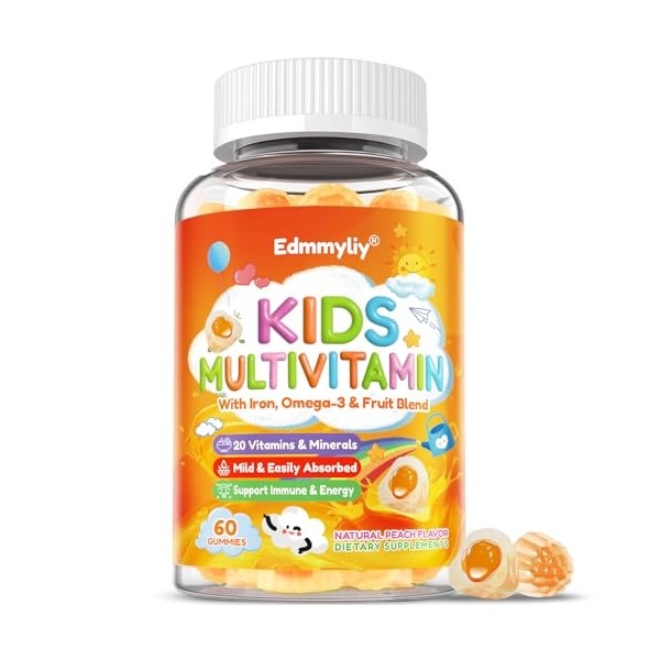 Kids Multivitamin Gummies - Vitamins D3 K2, Methylated B9 B12