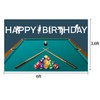 Billiard Pool Balls Happy Birthday Backdrop 6x3.6ft Snooker Contest Beginning