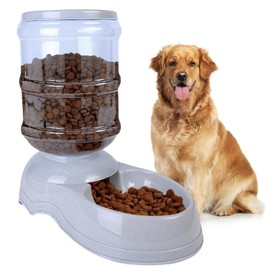 11L Automatic Dog Feeders for Large Dogs,3 Gallon Gravity Dog Feeder Large Breed,Pet Feeder Food Dispenser for Cats,Automatic Pet Feeder Station