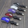 DIWOSHE 3 Button Retractable Retractable Super Mini Mouse with Cable