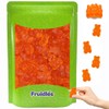 Fruidles Orange Gummi Bears Candy, Fruit Flavors Gummies, Allergy Friendly,