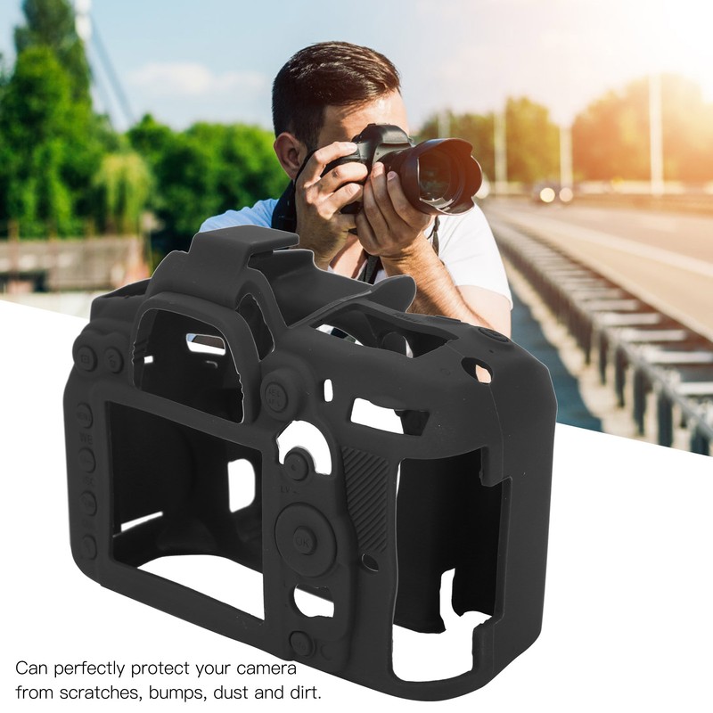 Camera Protective Shell Silicone Case Cover Fit for Nikon D7000