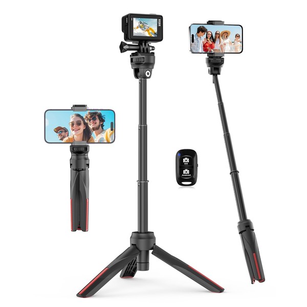 Aureday 38 cm Mini Tripod for Action Camera, Portable Travel