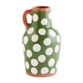 Mud Pie Dot Vase, Green