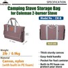 CAMPINGMOON Camping Stove Carry Case for Coleman 2-burner Stove Canvas