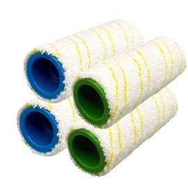 AiLomey 4 Pack Rollers Brush Set for Kärcher FC3 FC5 FC7 FC3D Cordless Hard Floor, Multi-Surface Roller Set, Yellow