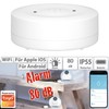Luminea Home Control Water Detector Sensor: WiFi Water Detector with