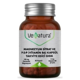 Venatura Magnezyum Sitrat ve P-5-P Vitamin B6 90 Kapsül