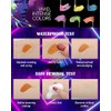 Máscara De Pestañas Con Brillo Uv(3 Unidades, Rosa, Azul Y