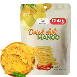 Dried Chili Mango, Premium Spicy Mango Strips, Vegan, Non-GMO, Gluten-Free Tropical Fruit from Amazin Choices, Perfect for Office, Breakroom & Workplace Pantry (17.63oz)