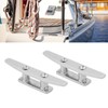 2PCs Open Base Boat Cleat 4in Universal Fit for Watercraft