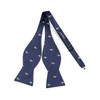 HISDERN Bow Ties for Men Navy Blue Self Bowties Square