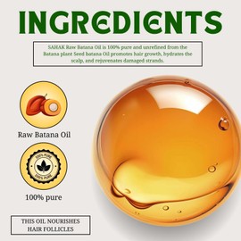 SAHAK,Natural Batana Oil for Hair, 100% Pure, Raw Batana oil from Honduras- 120 ml