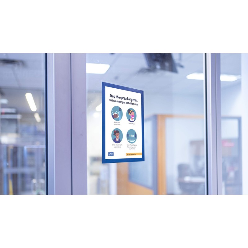 Magnetrip Self-Adhesive A4 Magnetic Document Holder, 8.5 X 11 Sign