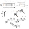MMSD 100 Pack LED Strip Light Mounting Brackets Strip Light