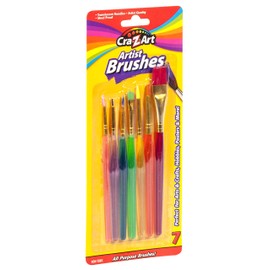 Cra-Z-Art Artist Brushes, Assorted Sizes Blist Carded, 7 Count (10700)