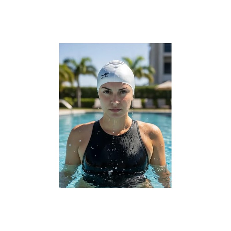 escualo Gorra para Natacion Mujer Adulto Modelo Lady Cap (Silicon)