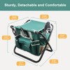 7 Piece Garden Tool Set Including Folding Stool with Tool