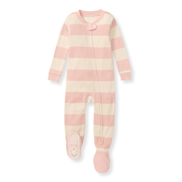 Burt's Bees Baby Baby Girls Pajamas, One-Piece Footed Sleeper PJs,