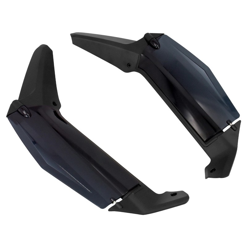 YHMTIVTU Adjustable Dark Smoke Air Deflectors Fits For Honda Gold