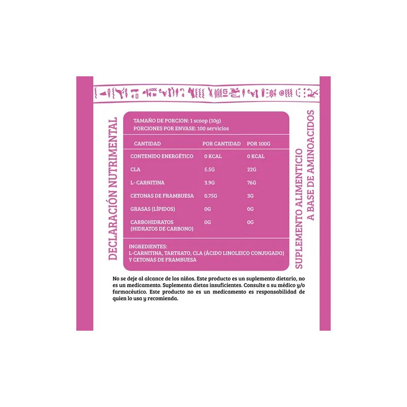 Cla Carnitina 1kg Hathor Suplements 100 Servs