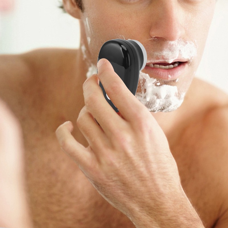 Mini Electric Beard Clipper Rotary Blade Hair Trimmer USB Charging