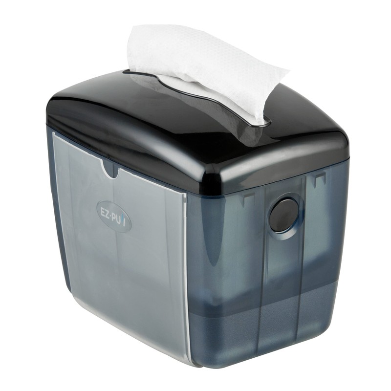 EZ-Pull Countertop Interfold Napkin Dispenser for Restaurants, Tabletop V-fold, Pearl