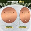 NNG 2 Pack Bird Bath Copper Disk,1mm Thick Reinforced 99.9%