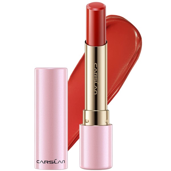 CARSLAN Moisturizing Creamy Lipstick, Long-lasting High Pigmented Lip Color, Smooth,