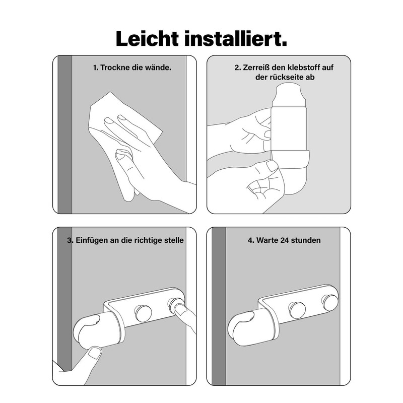 Cobbe Hand Shower Holder, No Drilling, Adjustable Shower Head Holder,