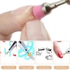 4-Piece Ceramic Nail Drill Set in Corn Shape Professional 3/32