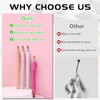 Retractable Dual-ended Lipstick Brush (White + Pink)