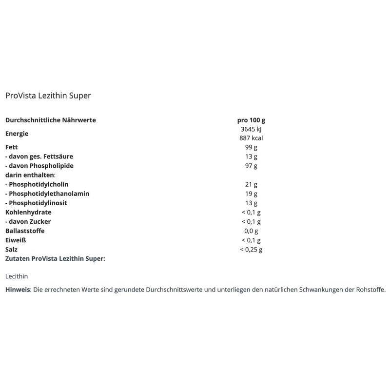 Provista Lecithin Powder - Lecithin Granules Pure - 2 x