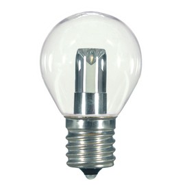 Satco S9167 LED S11 Clear 2700K Intermediate Base Light Bulb, 1W