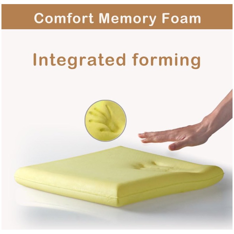 Augld Square Chair Seat Cushion Memory Foam Chair Cushion for