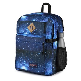 JanSport Main Campus Backpack - Travel or Work Backpack with 15-Inch Laptop Sleeve and Dual Water Bottle Pockets, Stellar Starfield