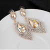 JWICOS Bridal Wedding Earrings for Women Brides Crystal Rhinestones Dangle