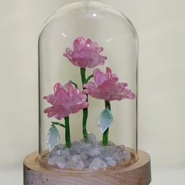 Sofyee Peony Night Light Gift, Rose Gift for Women, Birthday Gift for Women, Lantern Gift for Mom and Grandma, Pink Peony Flower Gift for Mother's Day, Anniversary, Wedding, Christmas