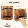 Hanging Light Wine Wood Barrel Pendant Light Fixture Ceiling Lamp