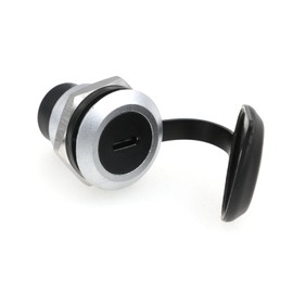 SZRMCC Type-C Panel Mount Socket Connector Waterproof Female to Female USB C Thru Coupler Module Bulkhead Extension Adapter Converter with Anti-loosening Dust Cap for Industrial Equipment