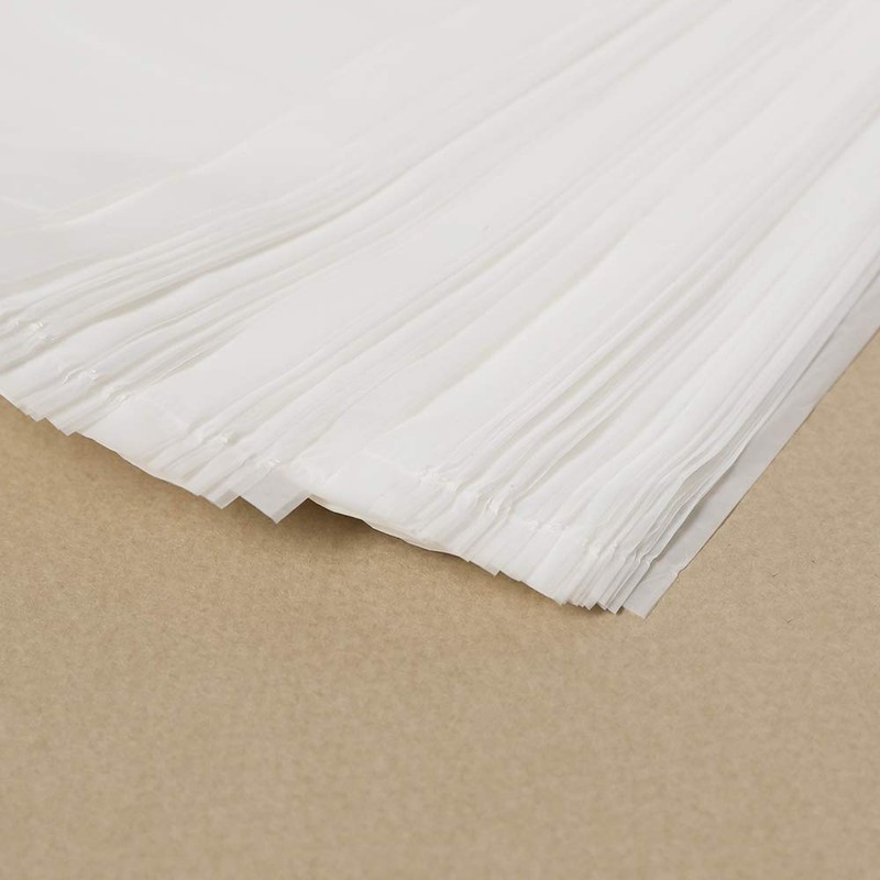 Muellery White Plain Plastic Bags 200 Pieces For Merchandise Retail