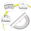 SULIUDAJI 3 Pcs Plastic Protractor Goniometer 180 Degree