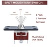 DMWD Momentary Toggle Switch (On) Off (On) SPDT 3Pin 3