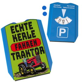 Real Kerle Dahren Tractor parking disc in green as a gift for passionate farmers who want to show everyone in the city how cool your job in the country is