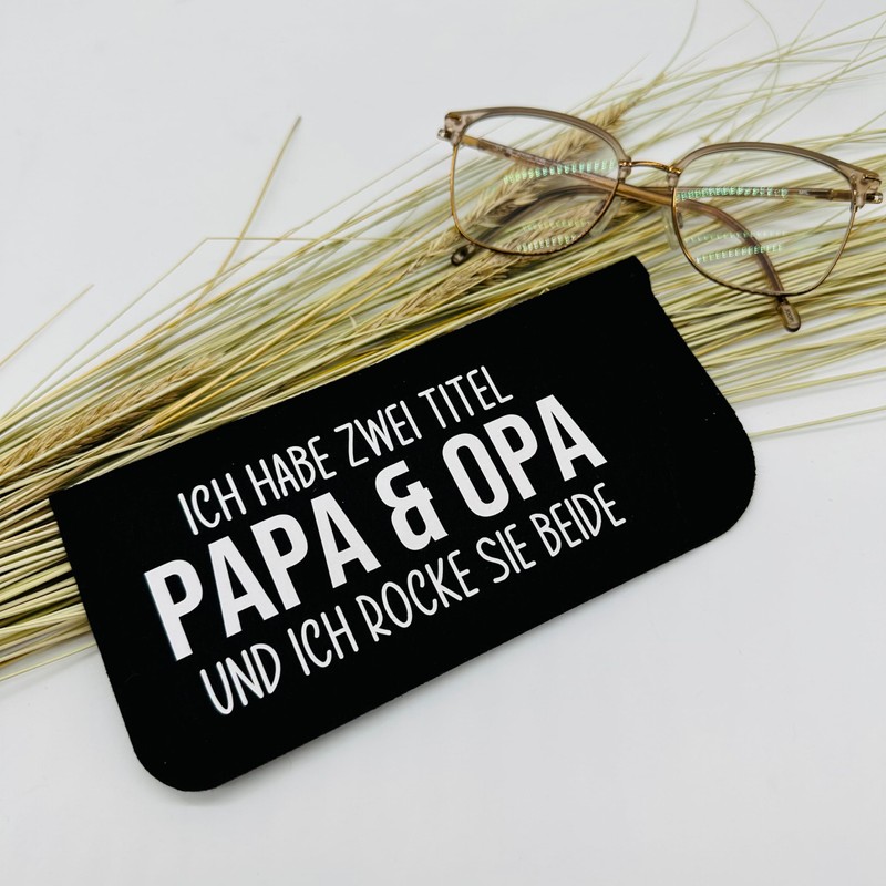 NeLi Glasses Case Grandpa Felt Gift Idea for Dad and