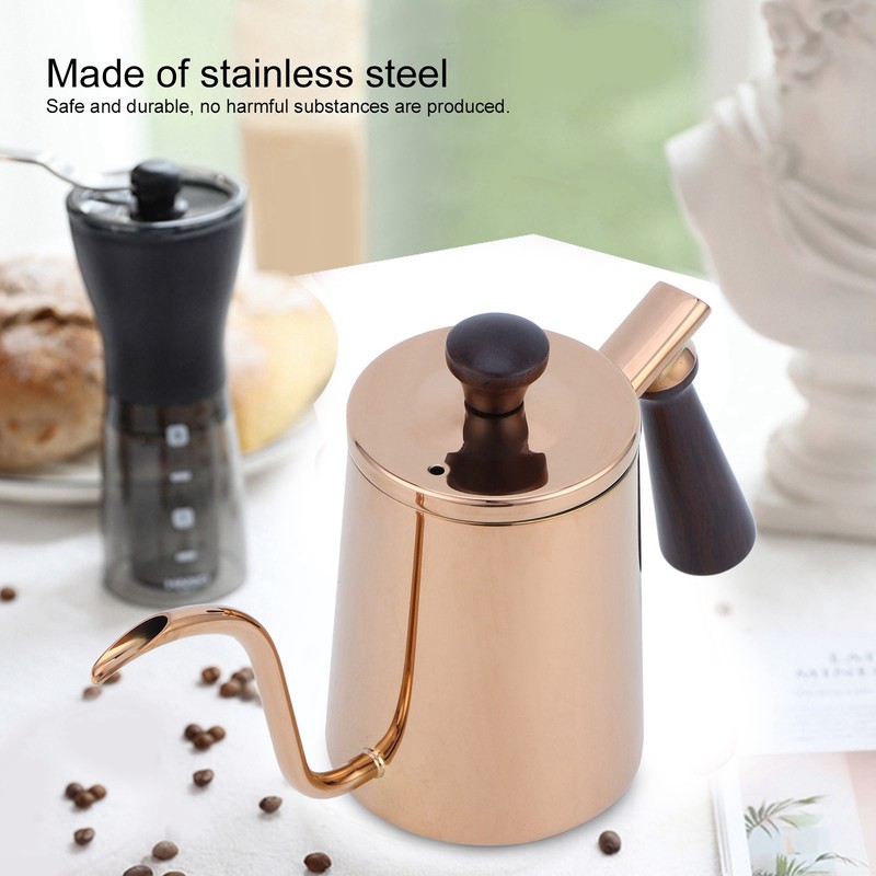 700ml Coffee Kettle 304 Stainless Steel Gooseneck Spout Coffee Drip
